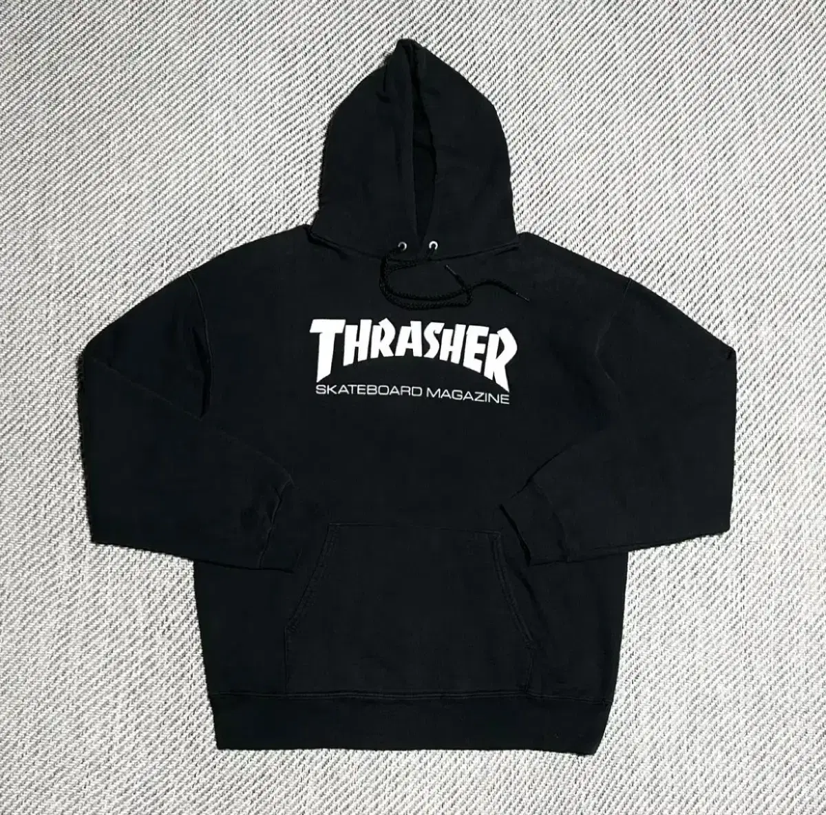 [ S ] Thrasher 트래셔 스케이트 블랙 후드티